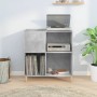 Mueble discos madera contrachapada gris hormigón 84,5x38x89 cm en Armarios y almacenamiento | Comprar online en Foru.es