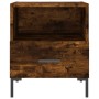 Mesita noche 2 uds madera ingeniería roble ahumado 40x35x47,5cm de vidaXL, Mesitas de noche - Ref: Foro24-827447, Precio: 58,...