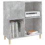 Mueble discos madera contrachapada gris hormigón 84,5x38x89 cm en Armarios y almacenamiento | Comprar online en Foru.es