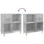 Mueble discos madera contrachapada gris hormigón 84,5x38x89 cm en Armarios y almacenamiento | Comprar online en Foru.es