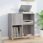 Mueble discos madera contrachapada gris Sonoma 84,5x38x89 cm en Armarios y almacenamiento | Comprar online en Foru.es
