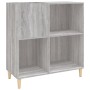 Mueble discos madera contrachapada gris Sonoma 84,5x38x89 cm en Armarios y almacenamiento | Comprar online en Foru.es