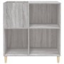 Mueble discos madera contrachapada gris Sonoma 84,5x38x89 cm en Armarios y almacenamiento | Comprar online en Foru.es