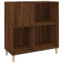 Mueble discos madera contrachapada roble marrón 84,5x38x89 cm en Armarios y almacenamiento | Comprar online en Foru.es