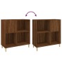 Mueble discos madera contrachapada roble marrón 84,5x38x89 cm en Armarios y almacenamiento | Comprar online en Foru.es