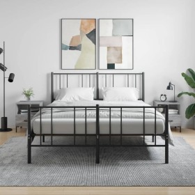 Mesitas noche 2 uds madera ingeniería gris Sonoma 40x35x47,5 cm de vidaXL, Mesitas de noche - Ref: Foro24-827449, Precio: 60,...