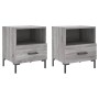 Mesitas noche 2 uds madera ingeniería gris Sonoma 40x35x47,5 cm de vidaXL, Mesitas de noche - Ref: Foro24-827449, Precio: 60,...