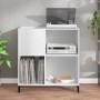 Mueble para discos madera contrachapada blanco 84,5x38x89 cm en Armarios y almacenamiento | Comprar online en Foru.es
