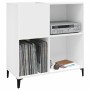 Mueble para discos madera contrachapada blanco 84,5x38x89 cm en Armarios y almacenamiento | Comprar online en Foru.es