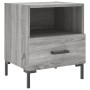 Mesitas noche 2 uds madera ingeniería gris Sonoma 40x35x47,5 cm de vidaXL, Mesitas de noche - Ref: Foro24-827449, Precio: 60,...