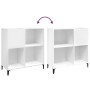 Mueble para discos madera contrachapada blanco 84,5x38x89 cm en Armarios y almacenamiento | Comprar online en Foru.es
