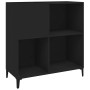 Mueble para discos madera contrachapada negro 84,5x38x89 cm en Armarios y almacenamiento | Comprar online en Foru.es