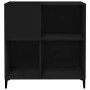 Mueble para discos madera contrachapada negro 84,5x38x89 cm en Armarios y almacenamiento | Comprar online en Foru.es