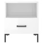 Mesita noche 2 uds madera ingeniería blanco brillo 40x35x47,5cm de vidaXL, Mesitas de noche - Ref: Foro24-827441, Precio: 64,...