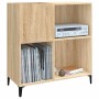 Mueble discos madera contrachapada roble Sonoma 84,5x38x89 cm en Armarios y almacenamiento | Comprar online en Foru.es