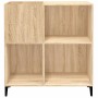 Mueble discos madera contrachapada roble Sonoma 84,5x38x89 cm en Armarios y almacenamiento | Comprar online en Foru.es