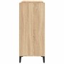 Mueble discos madera contrachapada roble Sonoma 84,5x38x89 cm en Armarios y almacenamiento | Comprar online en Foru.es