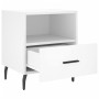 Mesitas de noche 2 uds madera ingeniería blanco 40x35x47,5 cm de vidaXL, Mesitas de noche - Ref: Foro24-827469, Precio: 83,31...