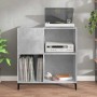 Mueble discos madera contrachapada gris hormigón 84,5x38x89 cm en Armarios y almacenamiento | Comprar online en Foru.es