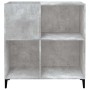 Mueble discos madera contrachapada gris hormigón 84,5x38x89 cm en Armarios y almacenamiento | Comprar online en Foru.es