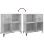 Mueble discos madera contrachapada gris hormigón 84,5x38x89 cm en Armarios y almacenamiento | Comprar online en Foru.es