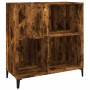 Mueble discos madera contrachapada roble ahumado 84,5x38x89 cm en Armarios y almacenamiento | Comprar online en Foru.es