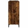 Mueble discos madera contrachapada roble ahumado 84,5x38x89 cm en Armarios y almacenamiento | Comprar online en Foru.es