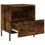Mesita noche 2 uds madera ingeniería roble ahumado 40x35x47,5cm de vidaXL, Mesitas de noche - Ref: Foro24-827463, Precio: 61,...