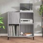 Mueble discos madera contrachapada gris Sonoma 84,5x38x89 cm en Armarios y almacenamiento | Comprar online en Foru.es