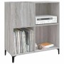 Mueble discos madera contrachapada gris Sonoma 84,5x38x89 cm en Armarios y almacenamiento | Comprar online en Foru.es