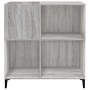 Mueble discos madera contrachapada gris Sonoma 84,5x38x89 cm en Armarios y almacenamiento | Comprar online en Foru.es