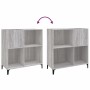 Mueble discos madera contrachapada gris Sonoma 84,5x38x89 cm en Armarios y almacenamiento | Comprar online en Foru.es