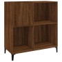 Mueble discos madera contrachapada roble marrón 84,5x38x89 cm en Armarios y almacenamiento | Comprar online en Foru.es