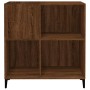 Mueble discos madera contrachapada roble marrón 84,5x38x89 cm en Armarios y almacenamiento | Comprar online en Foru.es