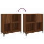 Mueble discos madera contrachapada roble marrón 84,5x38x89 cm en Armarios y almacenamiento | Comprar online en Foru.es