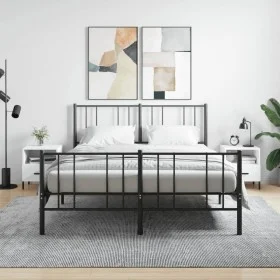 Nachttische 2 Stk. Holzwerkstoff weiß 40x35x47,5 cm von vidaXL, Nachttische - Ref: Foro24-827453, Preis: 85,38 €, Rabatt: %