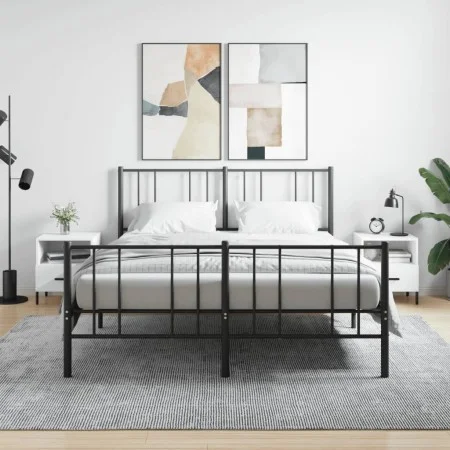 Nachttische 2 Stk. Holzwerkstoff weiß 40x35x47,5 cm von vidaXL, Nachttische - Ref: Foro24-827453, Preis: 85,38 €, Rabatt: %