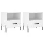 Nachttische 2 Stk. Holzwerkstoff weiß 40x35x47,5 cm von vidaXL, Nachttische - Ref: Foro24-827453, Preis: 85,38 €, Rabatt: %