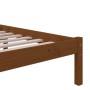 Estructura de cama madera maciza marrón miel 100x200 cm de vidaXL, Camas y somieres - Ref: Foro24-814877, Precio: 106,12 €, D...