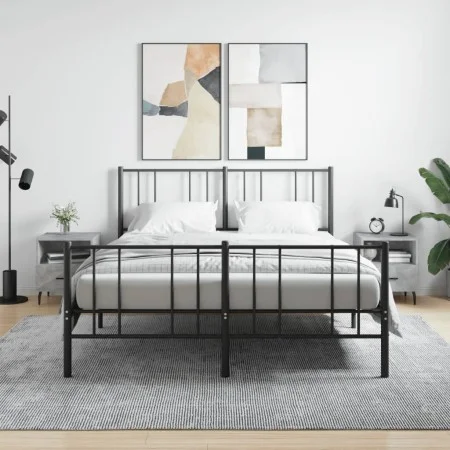 Nightstand 2 pcs concrete gray engineered wood 40x35x47.5cm by vidaXL, Nightstands - Ref: Foro24-827477, Price: 58,25 €, Disc...