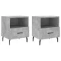 Nightstand 2 pcs concrete gray engineered wood 40x35x47.5cm by vidaXL, Nightstands - Ref: Foro24-827477, Price: 58,25 €, Disc...
