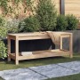 Banco de jardín de madera maciza de pino 108x35x45 cm en Bancos de jardín | Comprar online en Foru.es