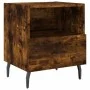 Smoked oak engineered wood bedside table 40x35x47.5 cm by vidaXL, Nightstands - Ref: Foro24-827478, Price: 44,93 €, Discount: %