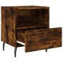 Mesita de noche madera ingeniería roble ahumado 40x35x47,5 cm de vidaXL, Mesitas de noche - Ref: Foro24-827478, Precio: 45,50...
