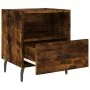 Smoked oak engineered wood bedside table 40x35x47.5 cm by vidaXL, Nightstands - Ref: Foro24-827478, Price: 44,93 €, Discount: %