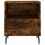 Mesita de noche madera ingeniería roble ahumado 40x35x47,5 cm de vidaXL, Mesitas de noche - Ref: Foro24-827478, Precio: 45,50...