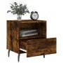 Smoked oak engineered wood bedside table 40x35x47.5 cm by vidaXL, Nightstands - Ref: Foro24-827478, Price: 44,93 €, Discount: %