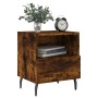 Mesita de noche madera ingeniería roble ahumado 40x35x47,5 cm de vidaXL, Mesitas de noche - Ref: Foro24-827478, Precio: 45,50...
