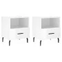 Nightstand 2 pcs glossy white engineered wood 40x35x47.5cm by vidaXL, Nightstands - Ref: Foro24-827473, Price: 61,52 €, Disco...