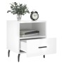 Mesita noche 2 uds madera ingeniería blanco brillo 40x35x47,5cm de vidaXL, Mesitas de noche - Ref: Foro24-827473, Precio: 61,...